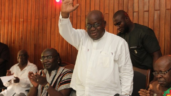 The President-elect - Nana Akufo-Addo and his Vice Bawumia visit Western Regional House of Chiefs.