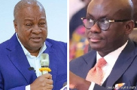 John Dramani Mahama and Godfred Dame