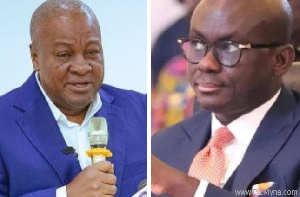 John Dramani Mahama and Godfred Dame