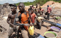 Some miners operating on site