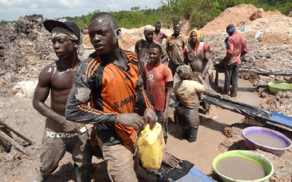 Some miners operating on site