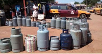 Customers join a queue with their cylinders