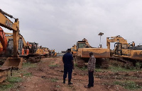 Kwaku Asomah-Cheremeh at where the excavators are