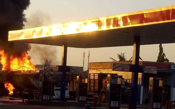 Excel fuel station went up in flames