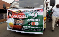 NDC women's wing in Somanya took to the streets to mourn the death of Ebony Reigns