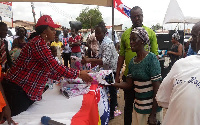 MP for Dome-Kwabenya Constituency, Sarah Adwoa Safo donates to widows.