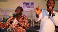 Brother Sammy and Ernest Opoku (in white)