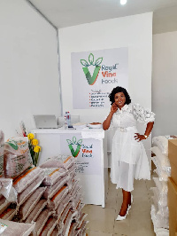 Chief Executive Officer of Royal Vina Foods, Madam Davina Sheila Mensah