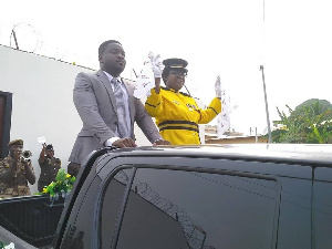 Madam Addo Dankwa giving her final salute