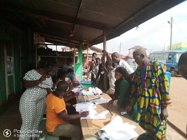 Hundreds of people rushed to the centre to verify the details of their card