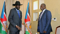 Salva Kiir and his rival Riek Machar