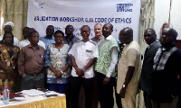 Executives and members of GJA and FES in a group photograph