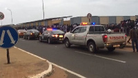 Thousands que for Ghana Armed Forces job at the EL-Wak stadium