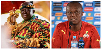 Otumfuo Osei Tutu II (left) and James Kwesi Appiah