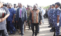 President Akufo-Addo with management of the Port Authority