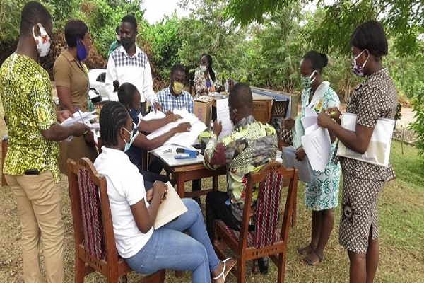 Some staff of the Nzema East Municipal Health Directorate