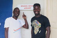 King Osei Gyan (right) has been mentoring kids at the Right to Dream Academy