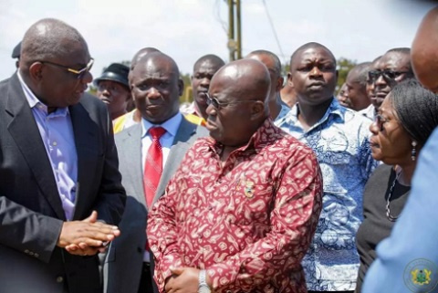 President Nana Addo Dankwa Akufo-Addo with Energy Minister, Boakye Agyarko