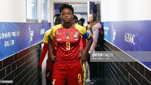 Black Queens striker, Sandra Owusu Ansah Credit: Getty images