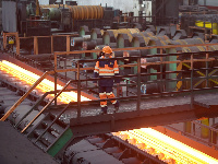 A steel manufacturing plant