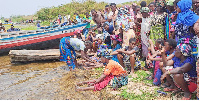 Relatives are in a state of mourning on the shores of Lake Victoria at Mchigondo Village