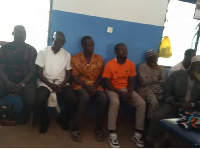 The suspected separatists at the Tumu Police Station