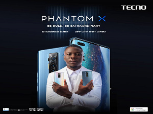 The device was officially unveiled by TECNO brand ambassador, Stonebwoy