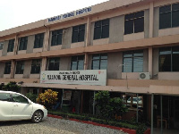 Establishing shot of the Maamobi General Hospital