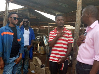 Abraham Ohene Djan and crew on set for Drams & Hip hop