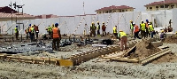 The project which is progressing steadily is to be completed in six weeks