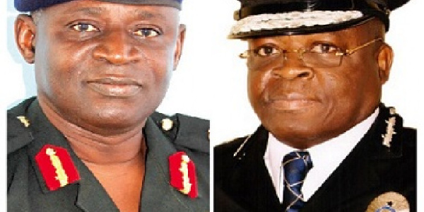 Lieutenant General Obed Akwa and James Oppong Boanuh