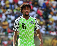 Iwobi was red carded against Tunisia