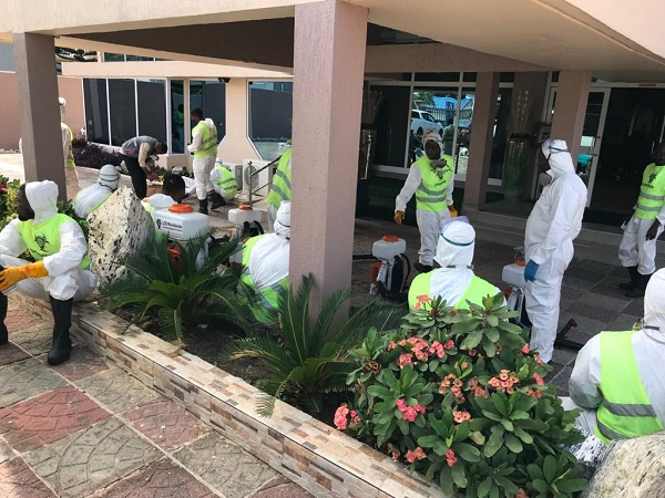 The disinfection of the hotels comes after some quarantined patients were released