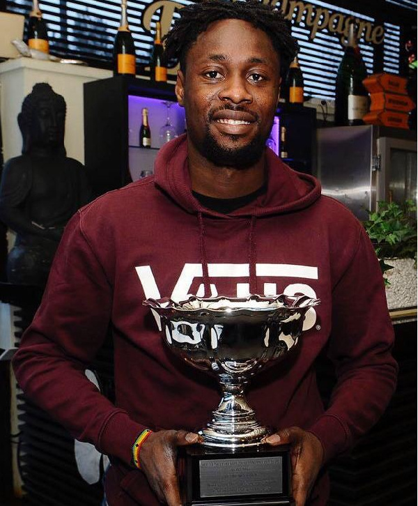 Yiadom was awarded for his good goal-scoring form in the 2017 calendar year