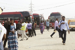 Intercity bus terminal in Accra