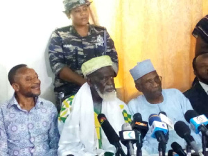 Rev Owusu Bempah and the Chief Imam jointly addressed journalists