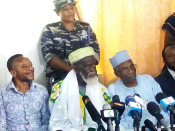 Rev Owusu Bempah and the Chief Imam jointly addressed journalists