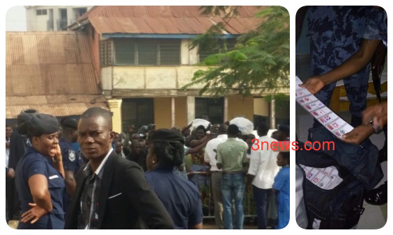 NPP supporters besieged the Police Station