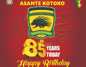 Asante Kotoko S.C is 85 years today