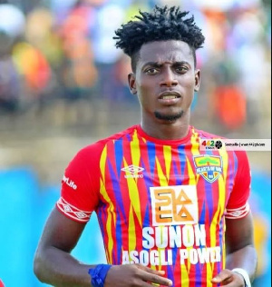 Hearts of Oak defender Caleb Amankwah