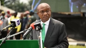 Godwin Emefiele na former govnor of di Central Bank of Nigeria