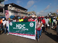 Participants walked through the principal streets of central Takoradi