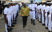 File photo; President Akufo-Addo inspecting a parade