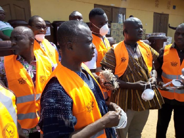 Adam Braimah Salifu at the launch of education and sensitization of market representatives