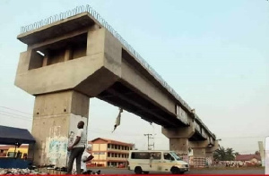 Uncompleted Adenta-Madina footbridge