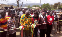 President Mahama during the commissioning