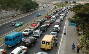 A photo of vehicular traffic