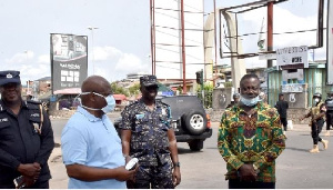 The IGP paid a visit to Accra Central