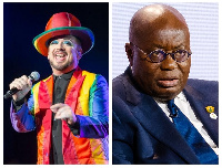 British gay musician Boy George and President Akufo-Addo