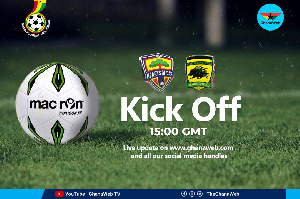 The Super Clash between Accra Hearts of Oak and Asante Kotoko will kick off at 3pm